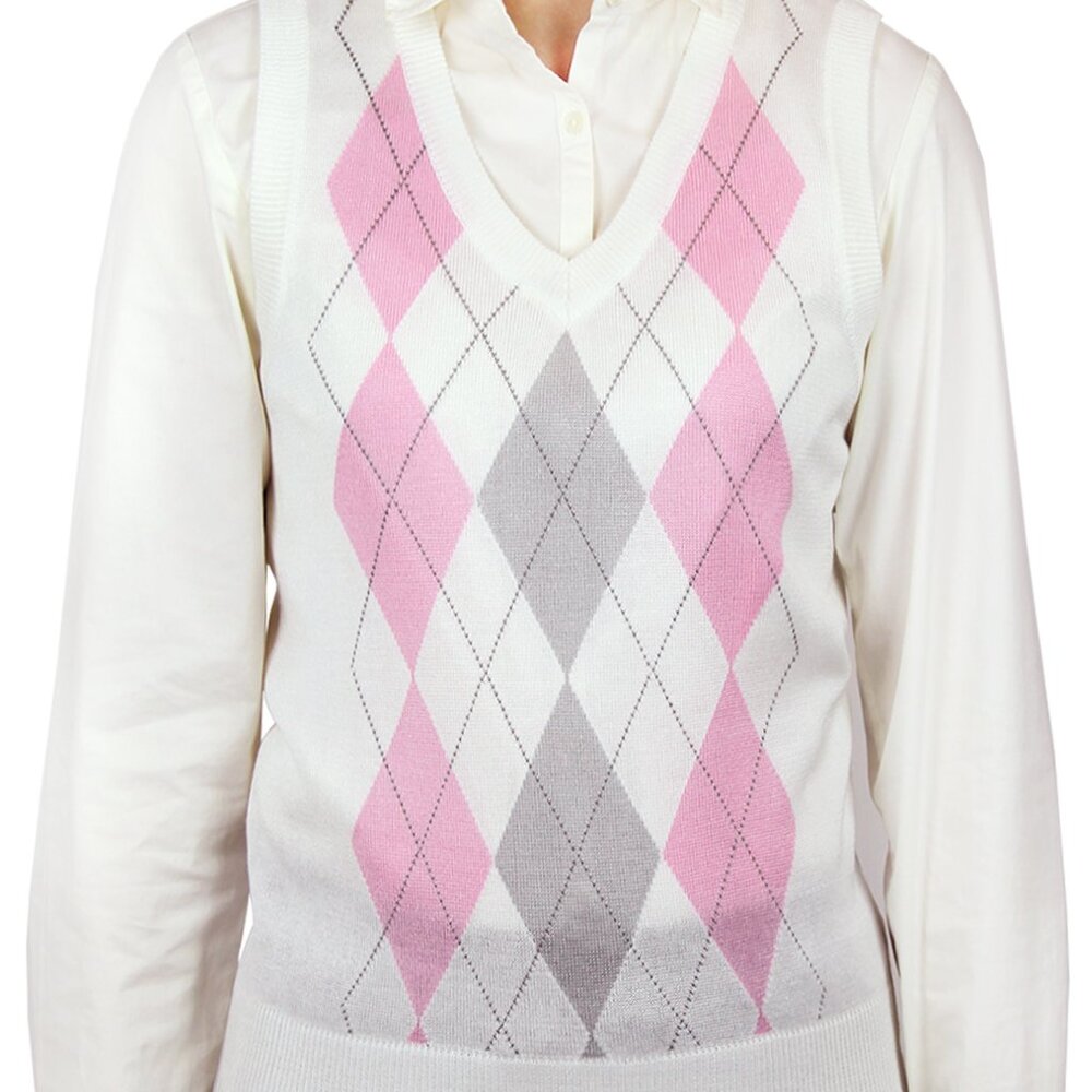 Womens Argyle Sweater Vest